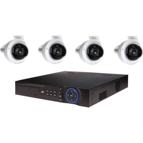Kit de Vidéosurveillance Dahua Enregistreur DVR et 4 Caméras Dôme Analogiques HDCVI (1/3)