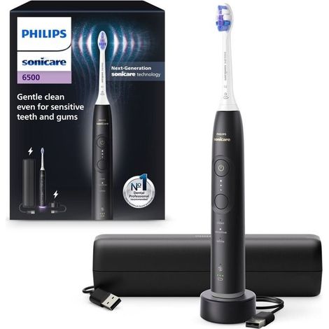 Philips HX7411/02 Sonicare 6500 Elektrische Zahnbürste SCHWARZ