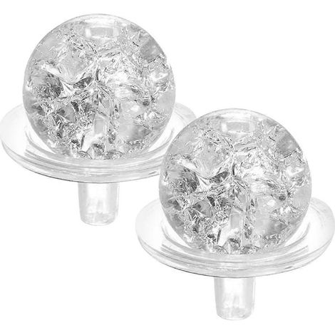 Un ensemble de boules de verre décoratives pour la décoration intérieure et extérieure, ainsi que des décorations à faire soi-même pour une rocaille. (1/4)