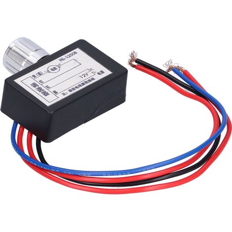 Interrupteur de vitesse électronique 1250B, régulateur de vitesse PWM avec moniteur et variateur pour moteur CC 12 V (1/5)