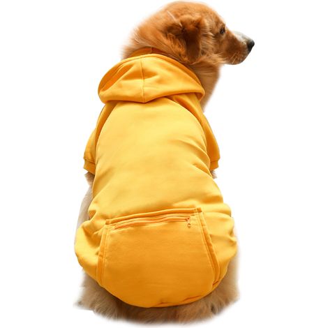 Pull polaire à poche zippée automne et hiver Pull à capuche pour animaux de compagnie