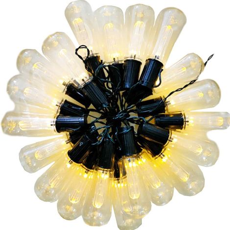 Guirlande lumineuse solaire de 5 m avec ampoules vintage pour extérieur, idéale pour les fêtes et les terrasses. 1 autre offre à partir de 48,05 . (1/5)