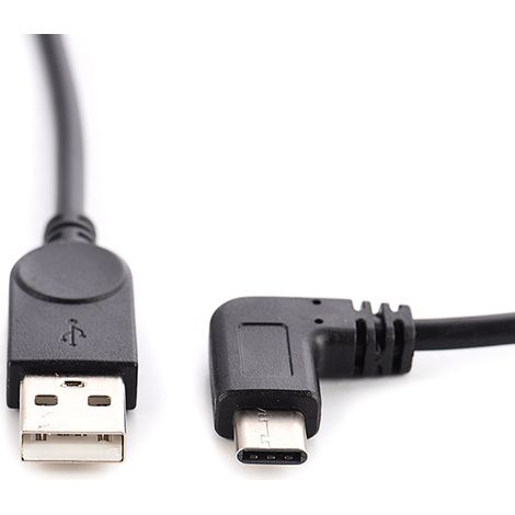 Datenkabel für Mobiltelefone mit 90-Grad-Winkelstecker USB 2.0 Typ-C Ladekabel für Mobiltelefone mit USB Typ-C 3.1. (1/5)