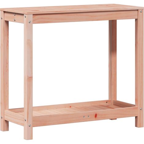 vidaXL Tavolo Invaso con Ripiano 82,5x35x75 cm Legno Massello Douglas (1/5)