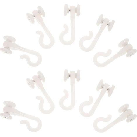 Crochets de suspension pour moustiquaires et rideaux en plastique (1/5)