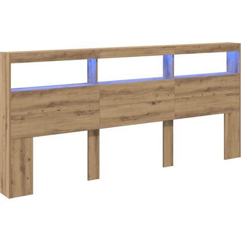 Maison Exclusive - Cabecero Roble artesanal 220 x 17 x 102 cm Mad