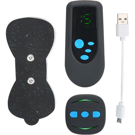 Mini EMS pulse massager for relieving fatigue, neck and body muscles (with remote control) - AquaForge (1/5)