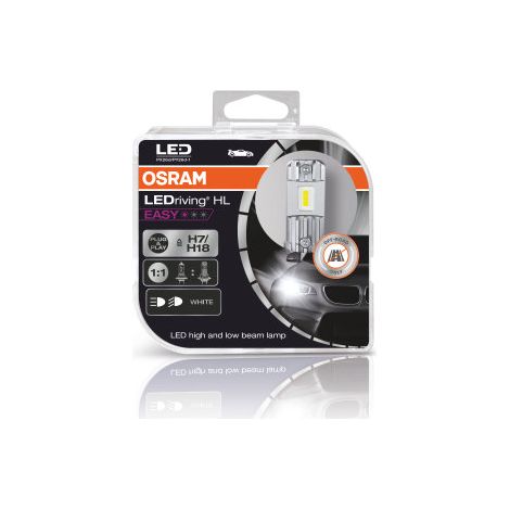 2 ampoules feu auto LEDriving® HL EASY H7/H18 Osram 64210DWESY-2HB (1/5)
