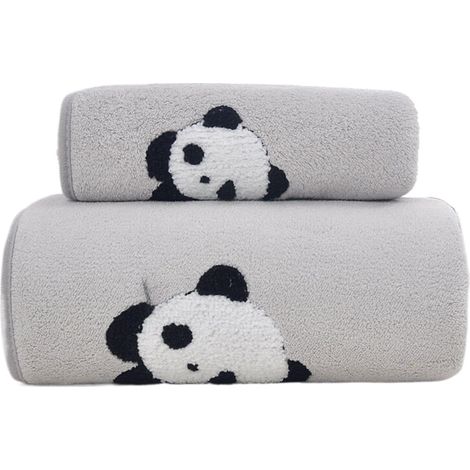 Serviette De Bain - 35 x 75 Cm - Microfibre Corail - Pour Salle De Bain Plage Piscine Spa Hôtel - Lot De 2 (1/5)