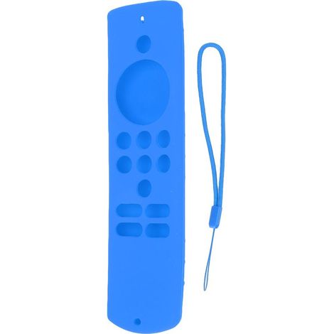 Housse de Protection en Silicone Souple Anti-Dérapant avec Dragonne pour Télécommande Fire TV Stick - Bleu Clair (1/5)