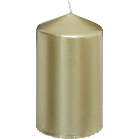 Stumpenkerze, glänzend, 12 cm