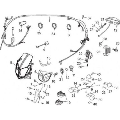 Support divers origine pour Moto Derbi 50 Senda 3710120 Neuf (1/2)