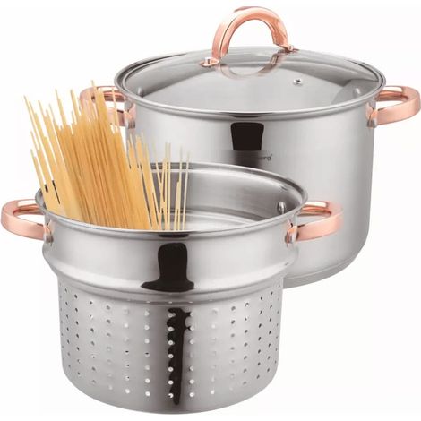 KLAUSBERG KB-7739 pentola per pasta 7,5L 24cm 3 pz.