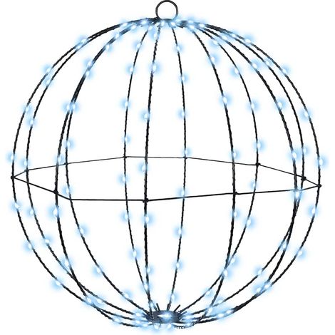 vidaXL Boule Blanc froid 50 x 50 x 52 cm métal 160 LED (1/5)