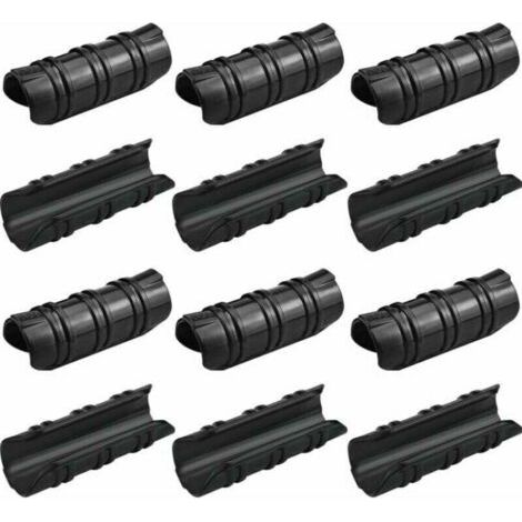 100 Pcs Serre Clips 25mm Clips Serre de Jardin Résistance aux Températures Elevées Fixation Bache Serre Durable Facile a Utiliser pour Fixation Serre Bannière Tuyau Jardin Films - Noir (1/5)