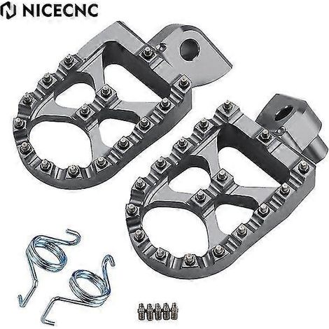 Motocross-Fußrasten für KTM 125, 250, 300, 350, 450, 530 EXC, EXCF, XC, XCF, XCW, XCFW, SX, SXF (1998–2016) – Dunkelgrau (1/5)