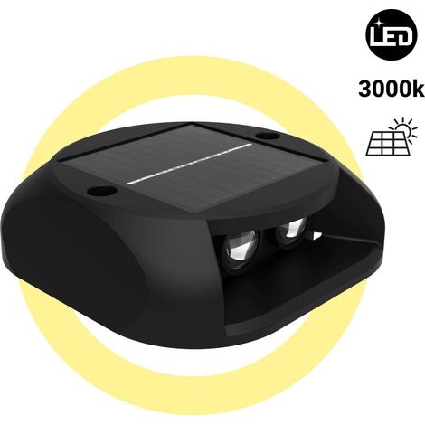 Luz LED Solar De Exterior - 3000K - 4 LED - 15 Lm - IP65 -