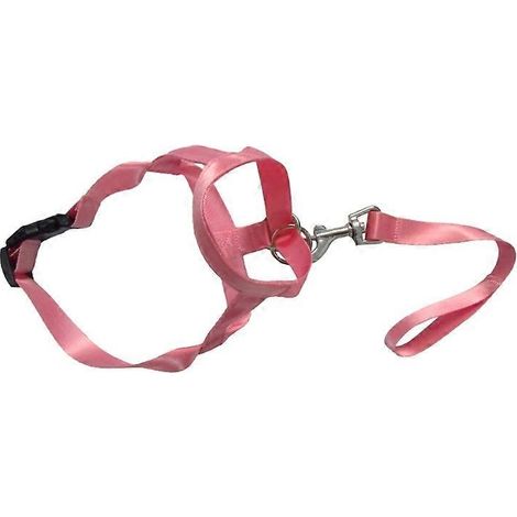 Weicher Nylon-Maulkorb für Hunde, belüftet und elastisch, Beißschutz für Tiere, Größe L, rosa.