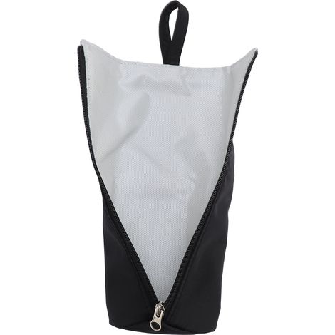 Sac de rangement pour fer à friser, sac organisateur pour outils de coiffure chauffants, pochette de voyage portable à suspendre pour outils de coiffure, noir (1/5)