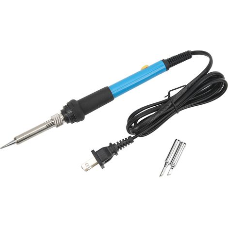 Kit de fer à souder électrique avec thermostat PTC, pistolet à souder 60 W, outil de soudage avec panne en fer pour réparations DIY, prise US 110 V (1/5)
