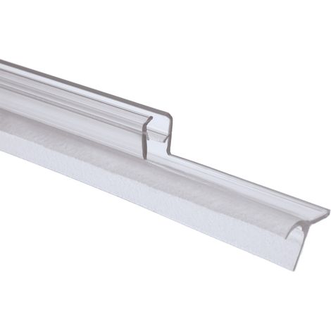 Schulte – Joint d'étanchéité de douche bas universel 100 cm – Pour porte en verre 5 mm – Étanchéité optimale – Matériau résistant à l'humidité - E100058-5-2-99