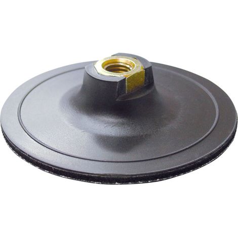Lijadora autoadherente EDELCO PGG de 115 mm con base grip y alta durabilidad.