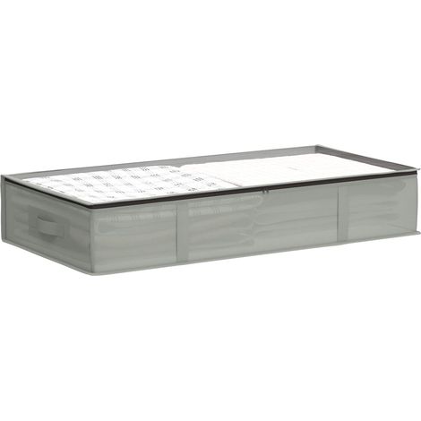 Maison Exclusive - Scatola di stoccaggio con finestra trasparente in alto Grigio (1/5)