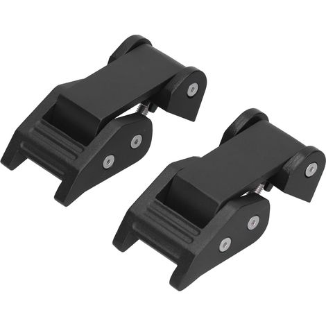 Motorhaubenverriegelungs-Set aus Aluminiumlegierung, schwarz, passend für Jeep Wrangler / Gladiator (1/5)