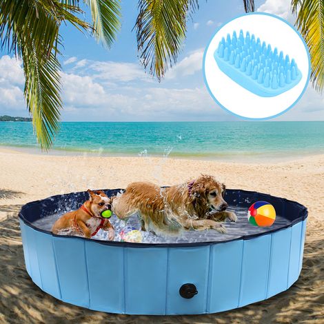 Randaco Hundepool faltbar 120x30 cm, Hunde Planschbecken & Badewanne, Swimmingpool für Hunde & Haustiere (1/5)