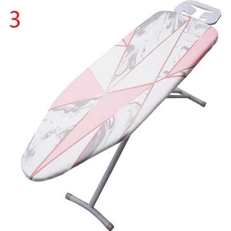 Housse de Table à Repasser 140x50cm Smart Fit Tissu Presse de Protection pour Marbrer Couverture en Fer Pliante - Style C (1/4)