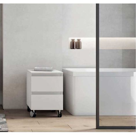SAVINI Carrello Multiuso Con Ruote Bianco Lucido (1/5)