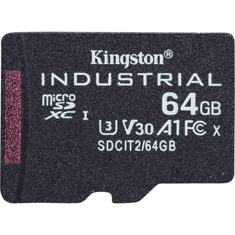 Kingston Technology Industrial 64 GB MicroSDXC UHS-I Classe 10 (1/3)