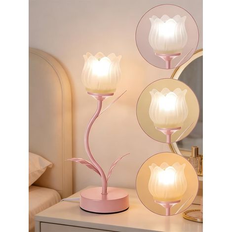 Lampe de table à fleurs, lampe de lecture LED (1/5)