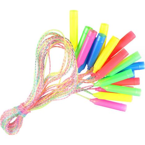 Corde à sauter colorée pour enfants, longueur réglable, nœud gratuit, pour enfants étudiants (1/5)