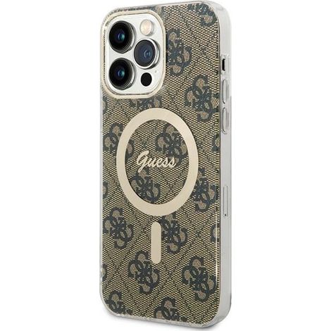 Guess IML 4G MagSafe Hülle für iPhone 15 Pro Max – Braun (1/5)