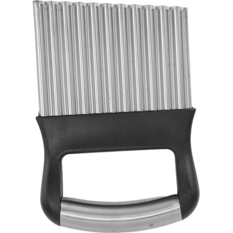 Coupe-pommes de terre ondulées en acier inoxydable antirouille avec poignée ergonomique pour la cuisine (1/5)
