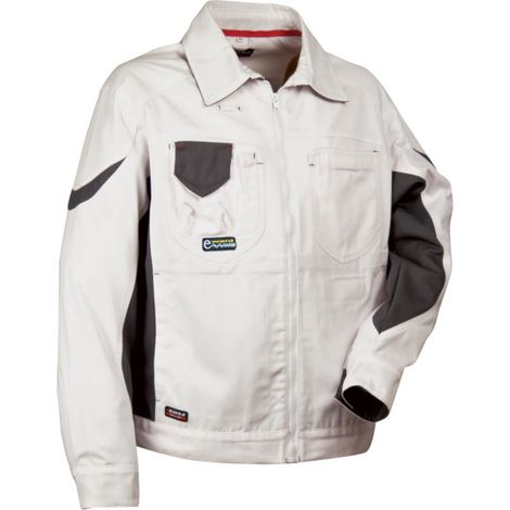 Cofra Maler Arbeitsjacke weiß Schmutzabweisend 46