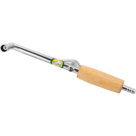 Torche de soudage à gaz et bois à flamme réglable, avec poignée en bois, pour la fabrication de bijoux et le brasage (S) (1/5)