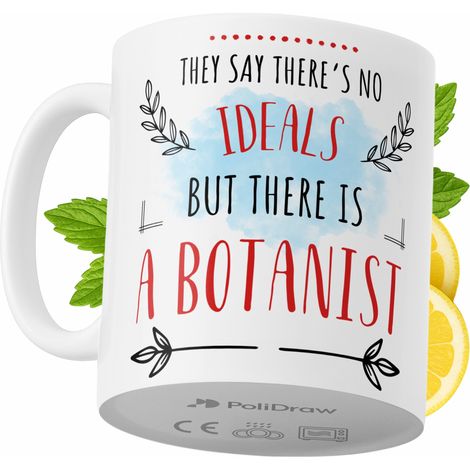 Lustiger Kaffee- oder Teebecher mit witzigem Textdesign für Botaniker – ideal für Geburtstage, Namenstage, Feiertage und besondere Anlässe. Hochwertiger Becher für Zuhause, Büro und Arbeit. Farbe: Wei (1/5)