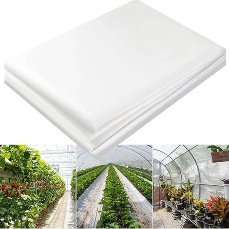 Bâche serre 2x6m, film polyéthylène qualité, pour couvrir jardin, légumes et tomates (1/5)