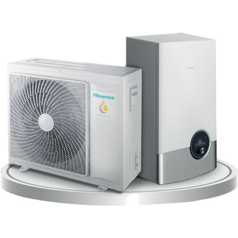 Pompe à chaleur Air / Eau réversible connecté Hi-Therma split 8 kW monophasé - HISENSE