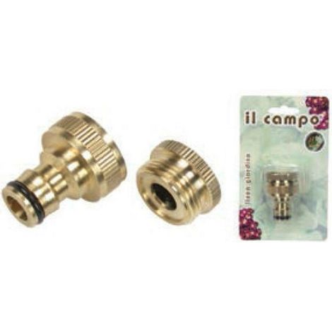 PRESA RUBINETTO CON INNESTO RAPIDO FILETTO F 3/4” RIDU 1/2  METALLO   pz  10