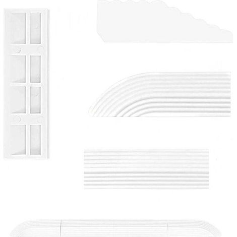 Lot de 5 rampes de seuil de porte pour aspirateur robot,Aide à l'escalade,Compatible avec tous les robots aspirateurs,Rampe d'entrée pour fauteuil roulant,Rampe de rechange pour portes de (1/4)