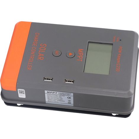Contrôleur de charge MPPT pour panneaux solaires photovoltaïques, protection multiple contre la décharge, 30 A, 12 V/24 V, automatique (1/5)