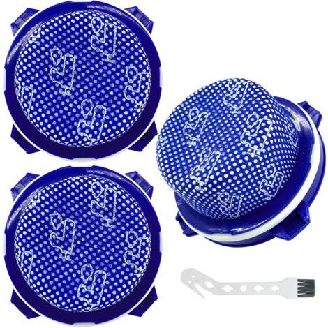 Lot de 3 filtres lavables pour aspirateur Jet 70, 70+, 75, 75+, 90, 60 et VS9000RL