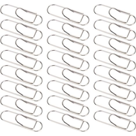 Porte-crayons en métal design trombone - Lot de 24 pour rangement bureau et organisation scolaire (1/5)