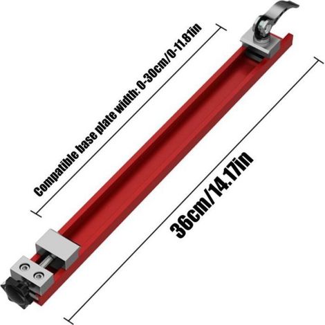 Rail De Guidage Pour Scie Circulaire - Longueur Réglable 80 À 160 Cm - Compatible Avec Scies Circulaires Sur Table Et Portatives - 1 Pièce (1/5)