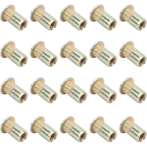 100-teiliger Satz M4-Flachkopfnietschrauben, verzinkt, Hardware-Zubehör (1/5)