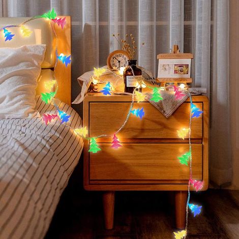 Guirlande lumineuse féérique colorée de 6 m avec 40 LED, fonctionnant sur piles, pour sapin de Noël, décoration pour la maison, les fêtes et les fenêtres. (1/5)