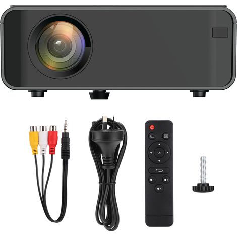 Projecteur LED Mini HD Double USB HDMI 1080P Version Standard 480p Noir 110-240V (Prise Australie) (1/5)